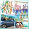 36 Pcs Summer Wood Hanging Ornaments for Tree Summer Tree Decorations Hawaiian Beach Wooden Pendant Decorations with String for Luau Party Supplies(Surfboard)